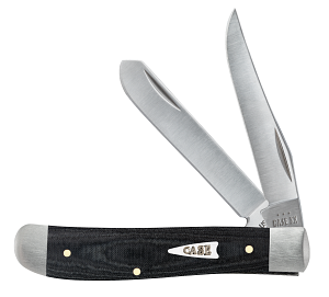 Black Micarta Smooth Mini Trapper 27822