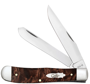 Brown Maple Burl Wood Smooth Trapper 64060