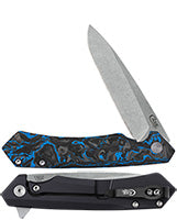 Black/Blue Carbon Fiber Weave Kinzua 64803